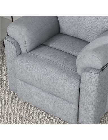 HOMCOM Power Lift Chair Electric Riser Recliner for Elderly, Linen Fabric Sofa Lounge Armchair with Remote Control