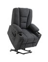 HOMCOM Recliner Chair for the Elderly with Lift, Remote Control, Side Pockets, Grey