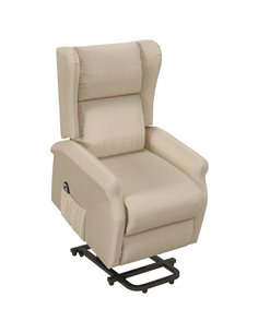 HOMCOM Power Lift Fabric Recliner Chair for the Elderly with Remote Control, Beige