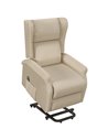 HOMCOM Power Lift Fabric Recliner Chair for the Elderly with Remote Control, Beige
