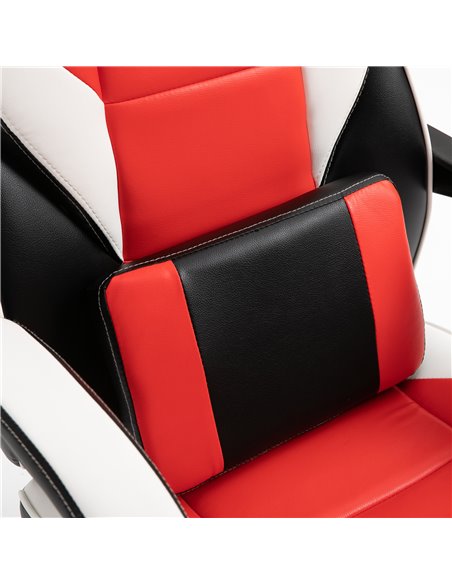Vinsetto Cool & Stylish Ergonomic Gaming Chair with Footrest Neck & Back Pillow, Red - pic 24971 | FastDaddyshop