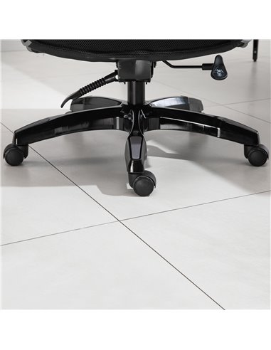 Vinsetto Piped PU Leather Padded Ergonomic Computer Chair with Armrests, Black