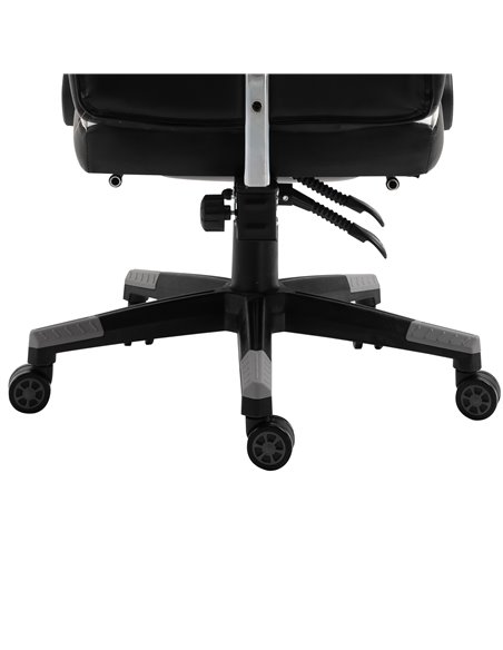 Vinsetto Ergonomic Gaming Chair with Footrest, Headrest, Lumbar Pillow, Grey - pic 25069 | FastDaddyshop
