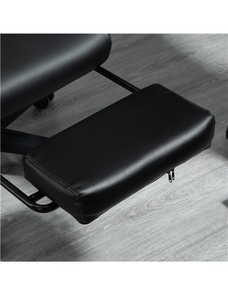 Vinsetto Racing Gaming Chair with Swivel Wheel, Footrest, PU Leather Recliner Gamer Desk for Home Office, Black - pic 25124 | FastDaddyshop