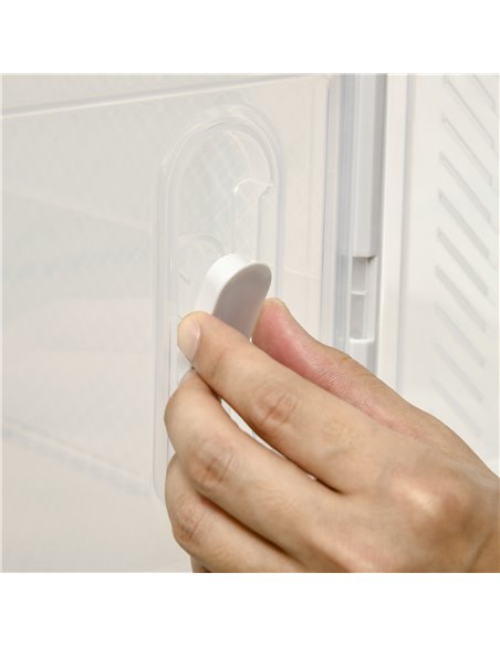 HOMCOM Portable Shoe Storage Cabinet for UK/EU Size up to 43, Clear and White, 850-173V01 - pic 25394 | FastDaddyshop