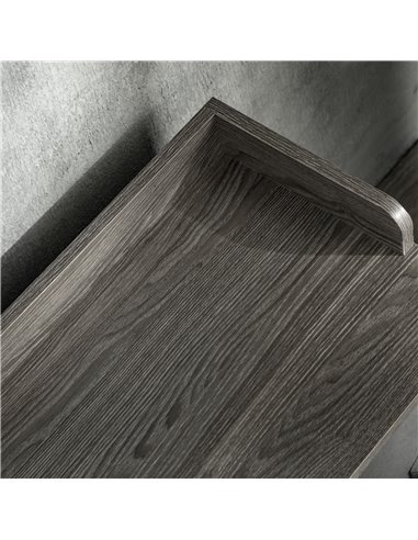 HOMCOM Upholstered Shoe Bench with Storage, Grey 837-279V70GY