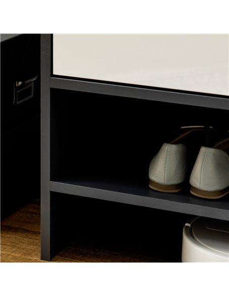 HOMCOM Hallway Shoe Cupboard Storage Organizer for 15 Pairs of Shoes, Grey 837-294V00GY - pic 25430 | FastDaddyshop