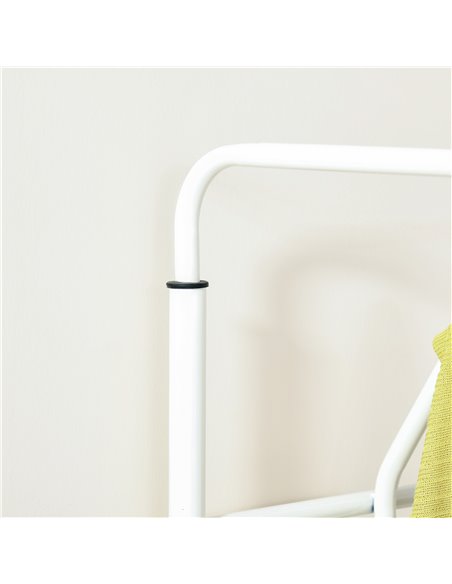 HOMCOM Coat Rack Stand with 18 Hooks, 3-Tier Shoe Rack, White 831-115WT - pic 25517 | FastDaddyshop