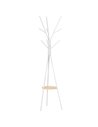 HOMCOM 180cm Free Standing Metal Coat Rack Stand Tree, White 831-174WT