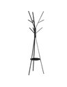 HOMCOM 180cm Free Standing Metal Coat Rack Stand Tree, Black 831-174BK