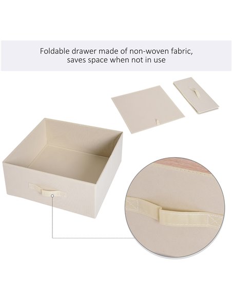 HOMCOM Entrance Coat Rack with 2 Drawers, White and Beige 850-093 - pic 25572 | FastDaddyshop