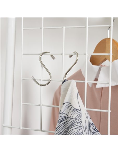 HOMCOM Entrance Coat Rack with 2 Drawers, White and Beige 850-093 - pic 25574 | FastDaddyshop