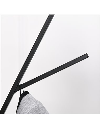 HOMCOM 180cm Free Standing Metal Coat Rack Stand Tree, Brown 831-174BN