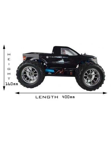 HSP Electric Radio Controlled Truck 2.4GHz Black Pick Up Pro Brushless Version - photo03