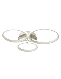 HOMCOM Modern Three Circle LED Ceiling Lamp Light with Metal Base B31-220