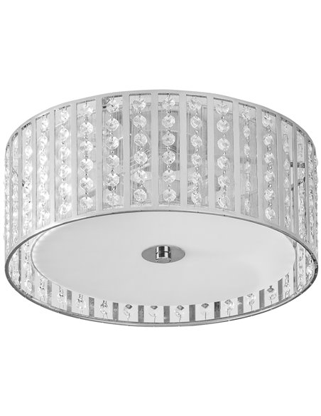 HOMCOM Modern K9 Crystal Chandelier with Double Layer Lampshade, Ф35 cm B31-419V00SR - pic 25719 | FastDaddyshop