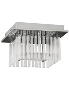 HOMCOM Modern Raindrop K9 Crystal Chandelier, 32W x 20H cm B31-418V00SR