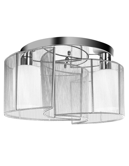 HOMCOM Modern Design Mini Style Flush Mount Ceiling Light White B31-004 - pic 25764 | FastDaddyshop