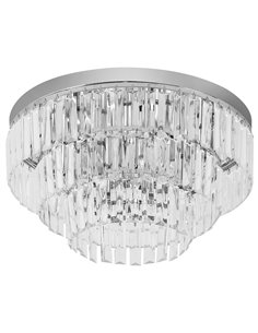 HOMCOM Round Crystal Ceiling Light, 7 Lights Chandelier B31-063