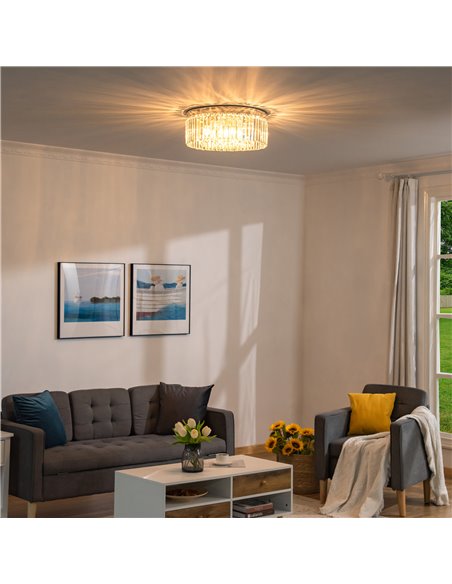 HOMCOM Modern Crystal Chandelier with 10 Lights B31-298 - pic 25810 | FastDaddyshop