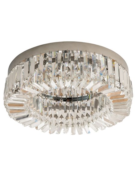 HOMCOM Crystal Ceiling Light, Modern Chandelier with Crystal Decorations, Silver B31-300 - pic 25827 | FastDaddyshop