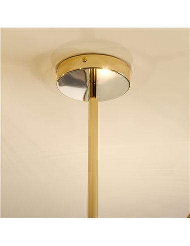 HOMCOM Modern Sputnik Ceiling Lights, 10-Light Chandelier for Bedroom Living Room with E27 Base, 65x65x78.5cm, Gold Tone