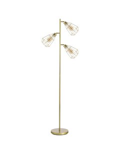 HOMCOM Retro Practical Tree Floor Lamp 3 Angle 165cm, Gold B31-178V70GD