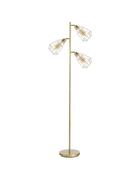 HOMCOM Retro Practical Tree Floor Lamp 3 Angle 165cm, Gold B31-178V70GD - pic 25872 | FastDaddyshop