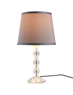 HOMCOM Crystallite Table Lamp with Fabric Lampshade Switch B31-186