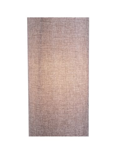 HOMCOM 120H cm Wooden Base Fabric Floor Lamp with Linen Fabric, Grey