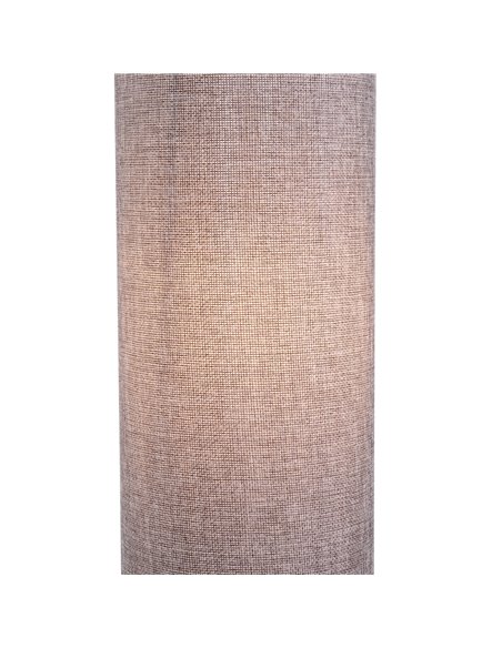HOMCOM 120H cm Wooden Base Fabric Floor Lamp with Linen Fabric, Grey - pic 25987 | FastDaddyshop