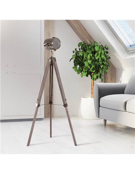HOMCOM Vintage Tripod Floor Lamp, Retro Industrial Photography Light B31-077 - pic 26008 | FastDaddyshop