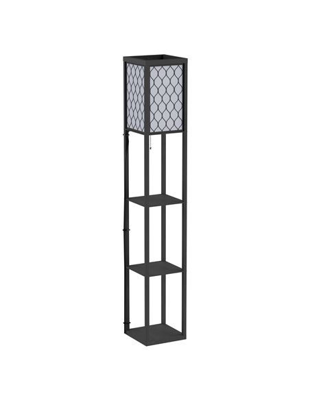 HOMCOM Modern Standing Lamp with 4-tier Open Shelves 833-622V01 - pic 26034 | FastDaddyshop