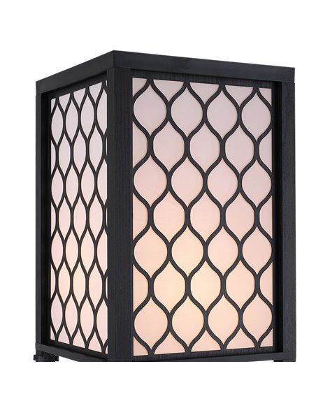 HOMCOM Shelf Floor Lamp Modern Standing Lamp for Living Room Light with 4-tier Open Shelves Large Storage Display - pic 26042 | FastDaddyshop