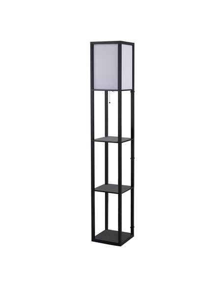 HOMCOM Modern Shelf Floor Lamp wiyh Soft Light, 4-tier Open Shelves, 833-623V01 - pic 26043 | FastDaddyshop