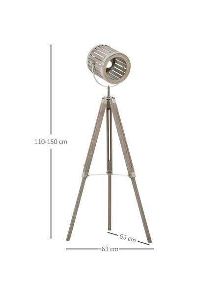 HOMCOM Telescopic Floor Lamp with Adjustable Shade Height B31-145V70 - pic 26081 | FastDaddyshop