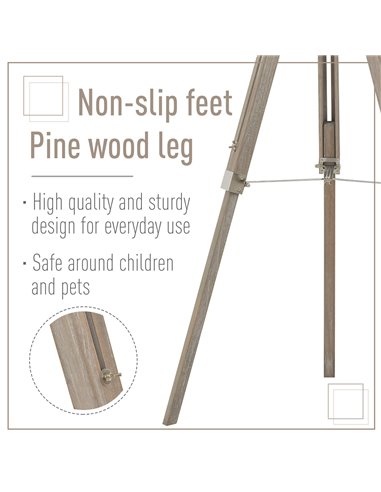 HOMCOM Telescopic Floor Lamp with Adjustable Shade Height B31-145V70