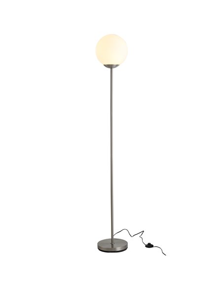 HOMCOM 171cm Glass Globe Floor Lamp, Grey B31-171V70GY - pic 26106 | FastDaddyshop