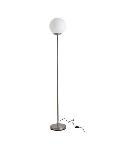 HOMCOM 171cm Glass Globe Floor Lamp, Grey B31-171V70GY