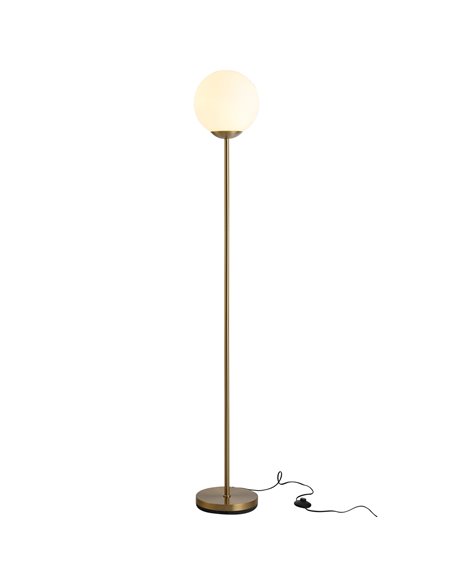 HOMCOM 171cm Glass Globe Floor Lamp, Gold B31-171V70GD - pic 26133 | FastDaddyshop