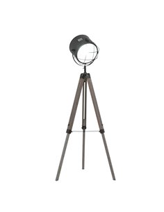 HOMCOM Industrial Style Tripod E27 Base Floor Lamp B31-153