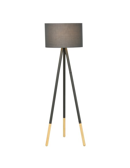 HOMCOM 153cm Steel Tripod Floor Lamp with Foot Switch, Grey B31-212V70 - pic 26160 | FastDaddyshop