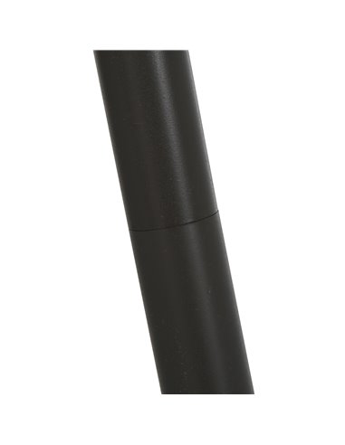 HOMCOM 153cm Steel Tripod Floor Lamp w/ Fabric Lampshade Foot Switch, Land Lamp Office Bedroom Modern Grey