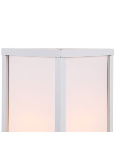 HOMCOM 4-Tier White Shelf Floor Lamp, Floor Light with Storage Shelf, Reading Standing Lamp