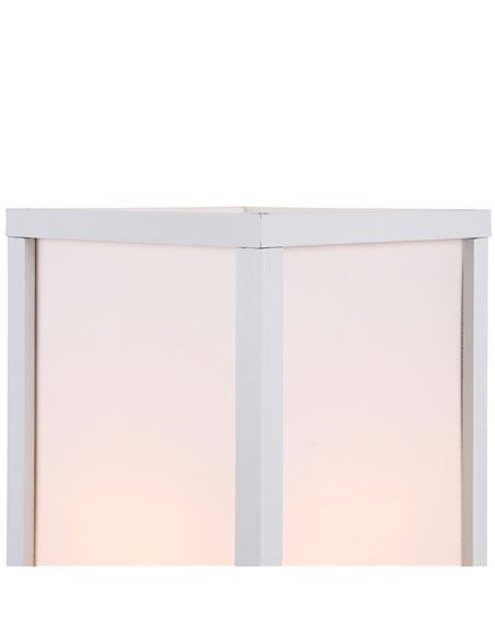 HOMCOM 4-Tier White Shelf Floor Lamp, Floor Light with Storage Shelf, Reading Standing Lamp - pic 26174 | FastDaddyshop