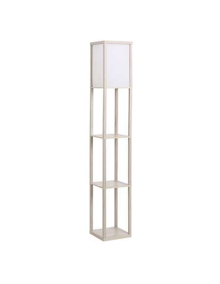 HOMCOM 4-Tier Floor Lamp with Storage Shelf, Oak 833-623V70AK - pic 26178 | FastDaddyshop