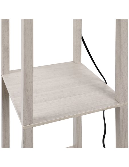 HOMCOM 4-Tier Floor Lamp with Storage Shelf, Oak 833-623V70AK - pic 26186 | FastDaddyshop