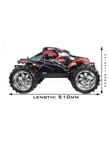 HSP 1:8 Electric Radio Controlled Monster Truck 2.4GHz Big Rig Style Brushless Version - photo03