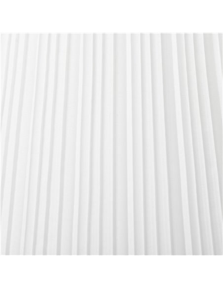HOMCOM Steel Floor Lamp with Pleated Fabric Lampshade, White and Silver B31-265 - pic 26194 | FastDaddyshop