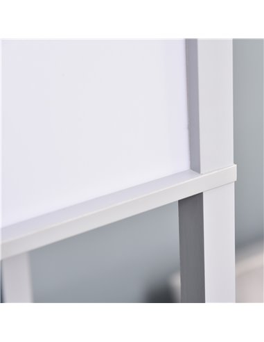 HOMCOM 4-Tier Grey Floor Lamp with Shelf, Floor Light with Storage Shelf, Reading Standing Lamp